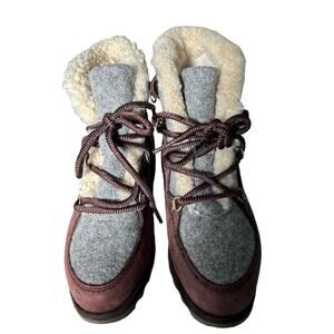 Sorel Women’s Size 7‎ Burgundy Suede Sneakchic Alpine Boots